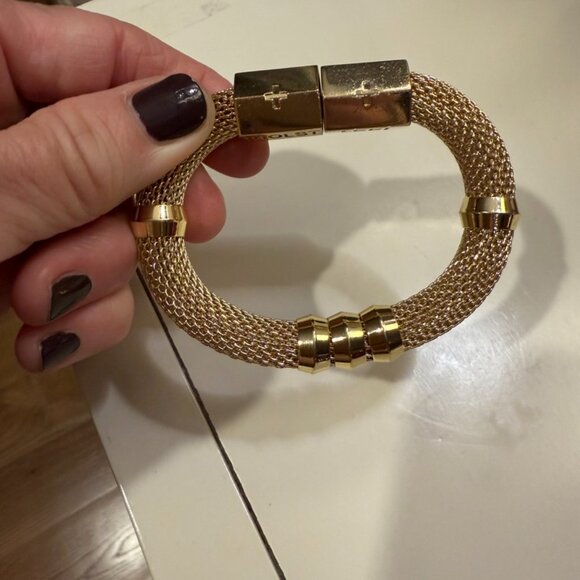 Womens Holst and Lee Mesh Gold Bracelet - Picture 2 of 5
